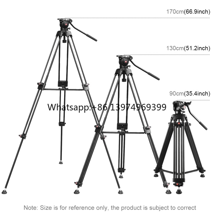 Fluid Head Tripod - Штатив Puluz PU3047B из алюминиевого сплава