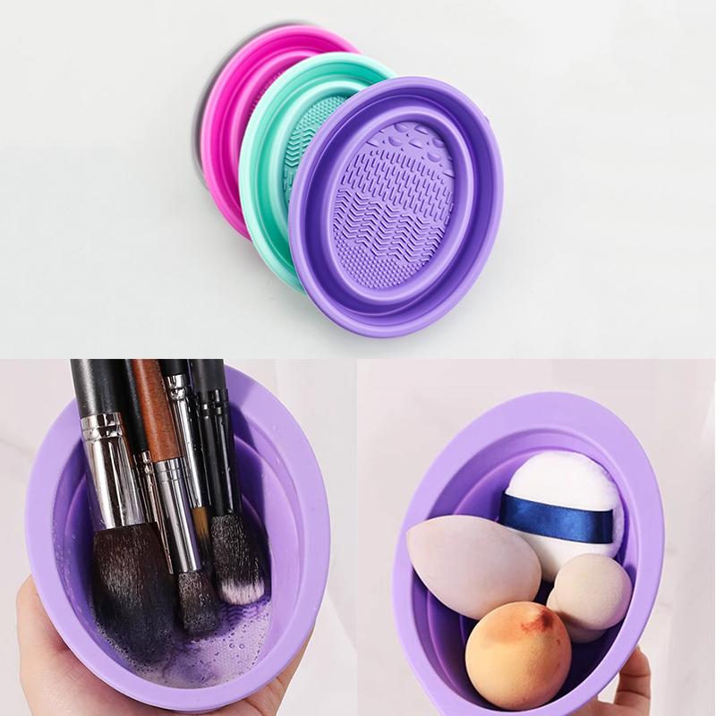Beauty Dish Softbox - Мягкая силиконовая кисточка для макияжа, складная
