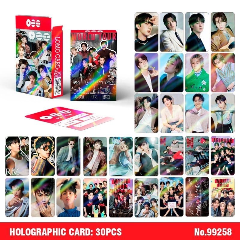 Photography History - 30 шт. голографических карточек BTS Kpop,