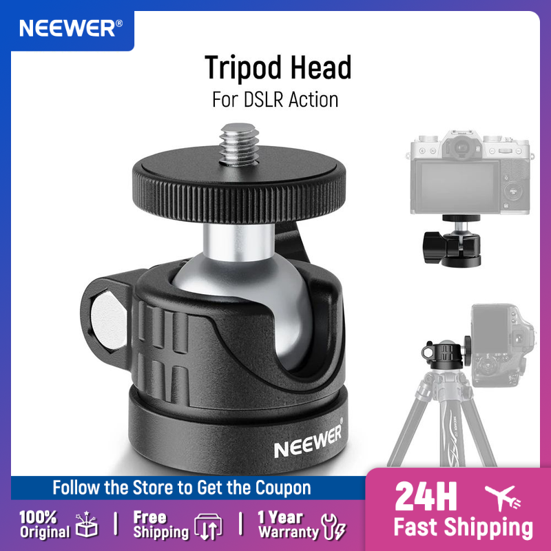 Мини-шаровая головка NEEWER, п – обзор и цена Fluid Head Tripod