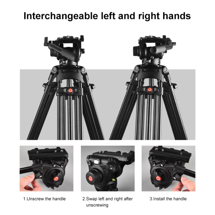 Штатив Puluz PU3047B из алюмин – обзор и цена Fluid Head Tripod