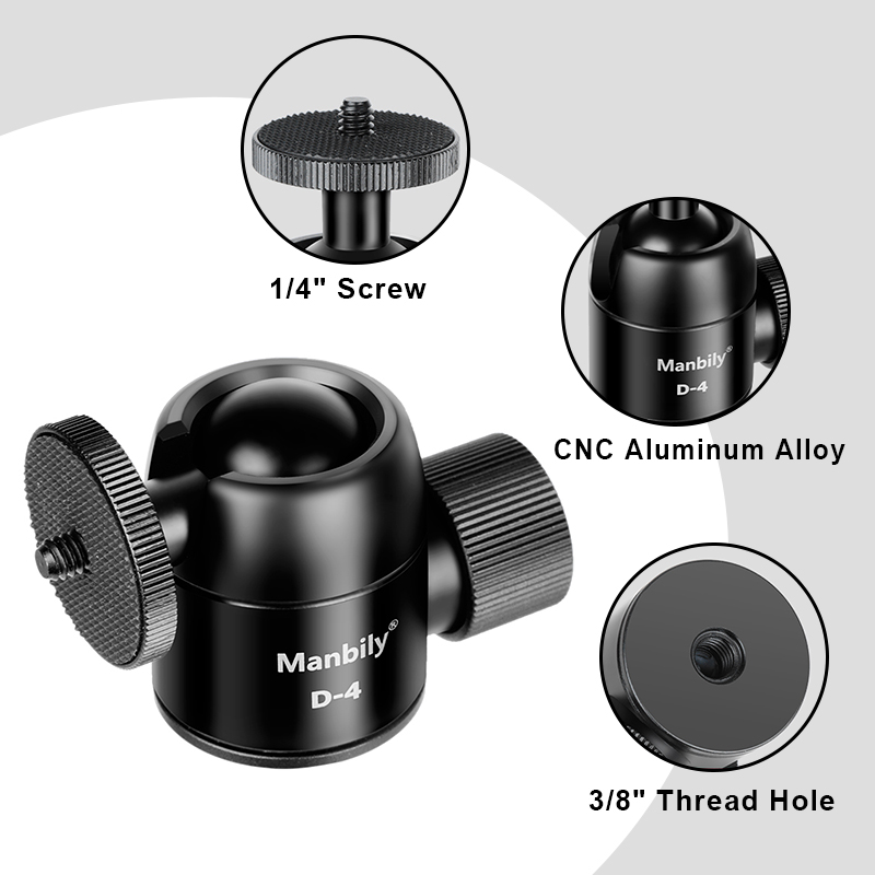 Штативная головка Manbily D-4  – обзор и цена Fluid Head Tripod
