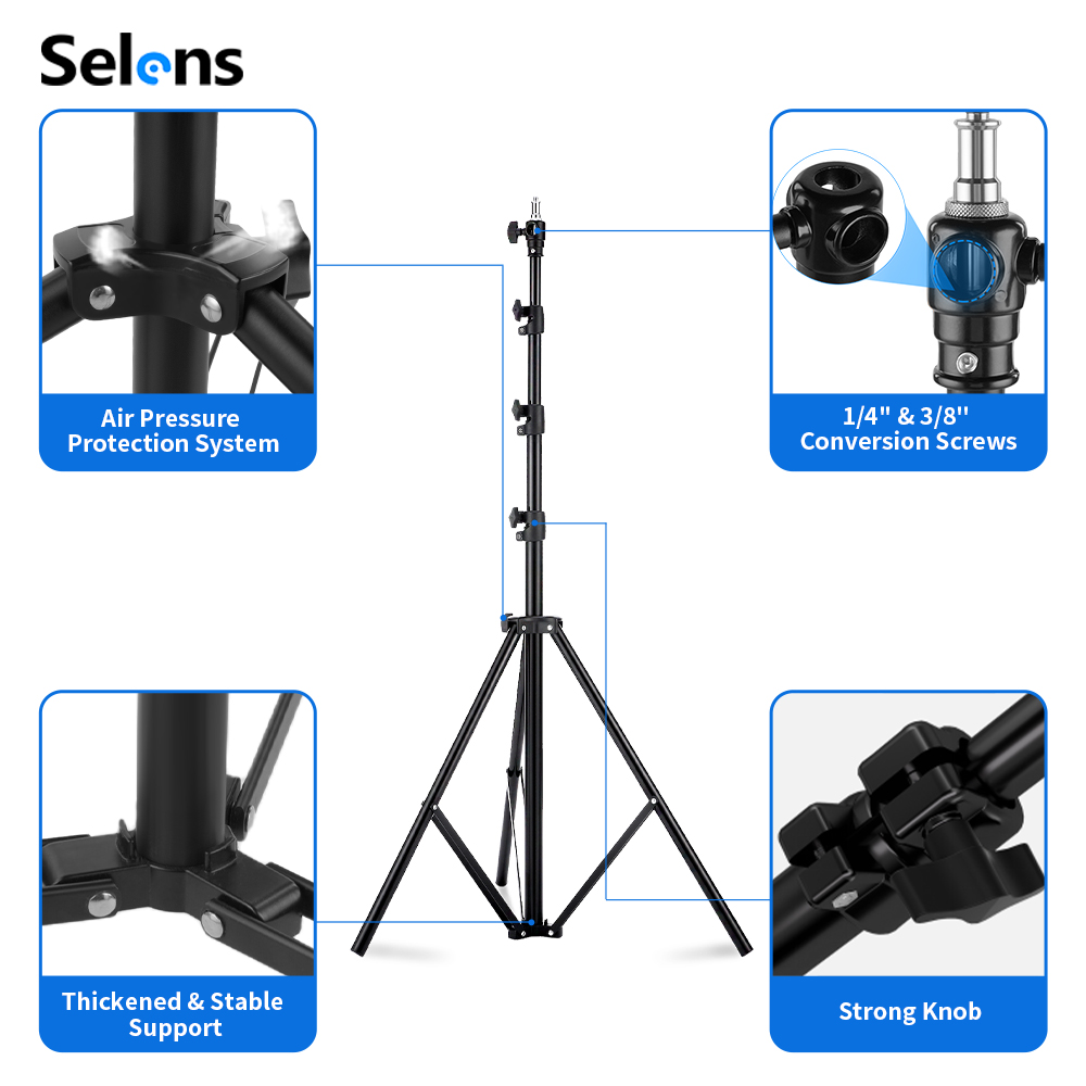 Штатив-стойка Selens 2.2~3.95м – обзор и цена Photography Kit Pro