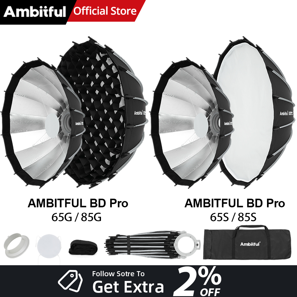 AMBITFUL BDPro 65см 85см Студи – обзор и цена Beauty Dish Softbox