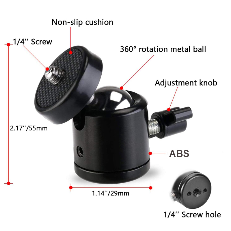 Крепление-адаптер с шаровой го – обзор и цена Fluid Head Tripod
